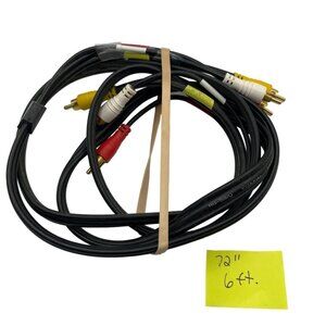 6 Ft RCA Audio/Video Cable 72e